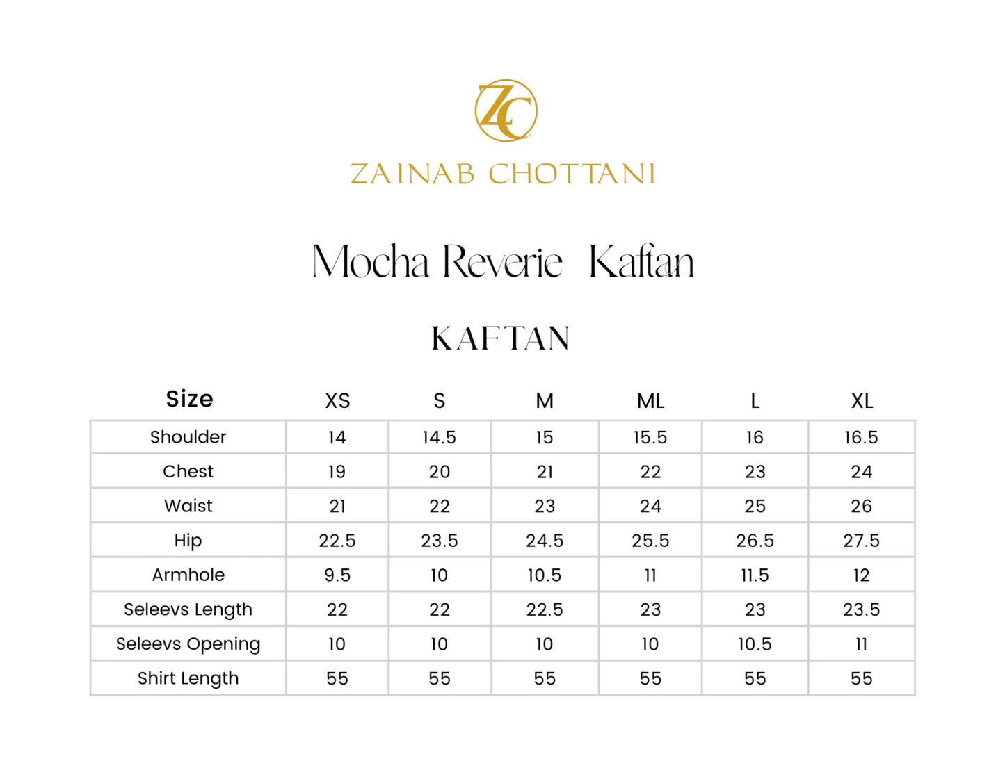 Mocha Reverie Kaftan | Summer Edition '26 |  Zainab Chottani