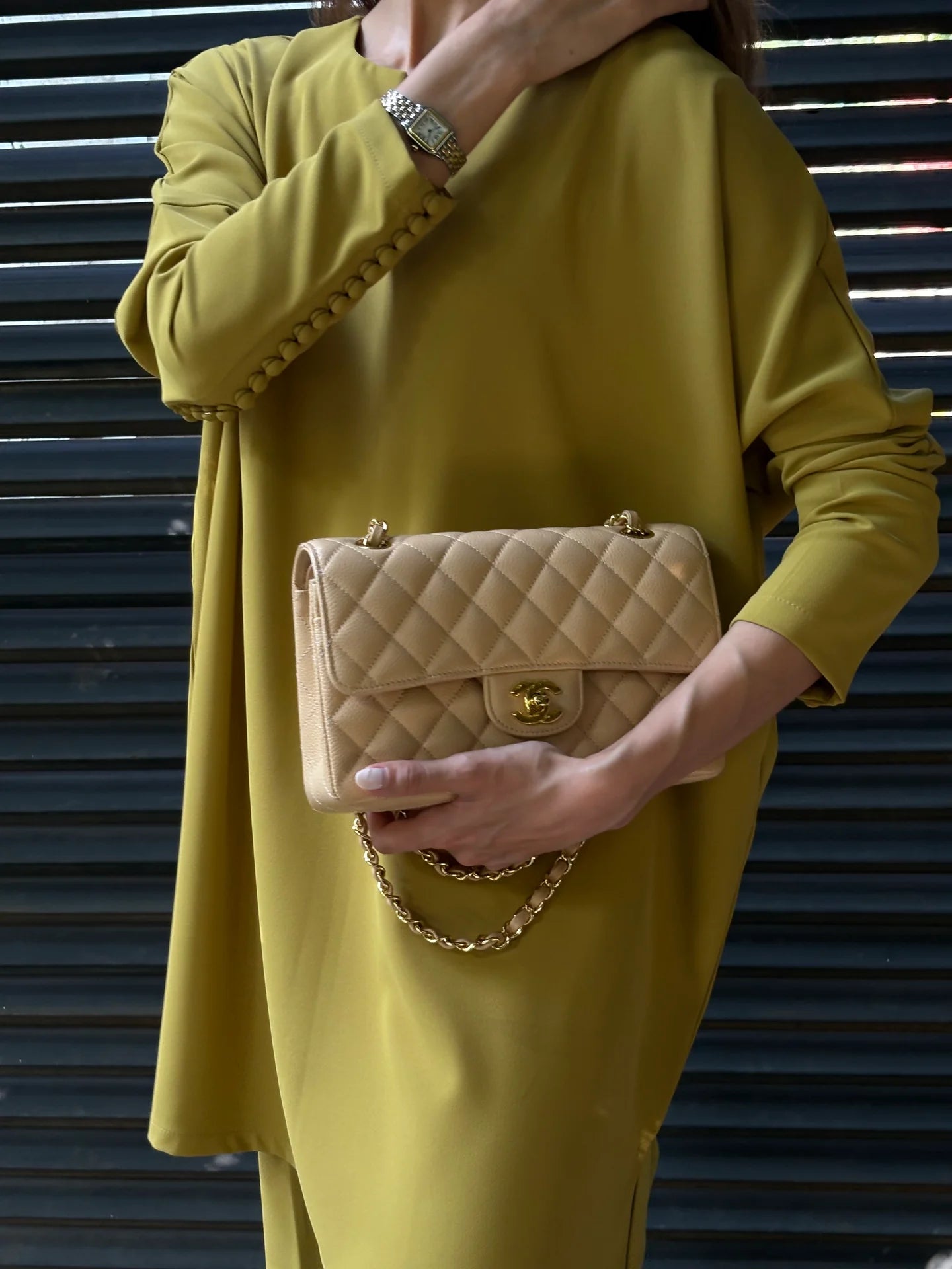 MUTED CHARTREUSE GABBY SET | SAK ATELIER