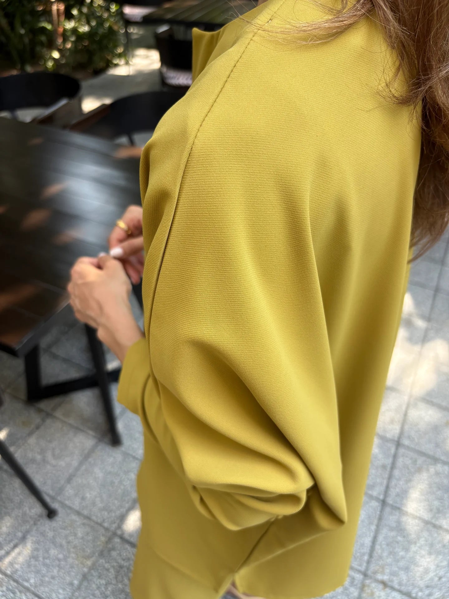 MUTED CHARTREUSE GABBY SET | SAK ATELIER