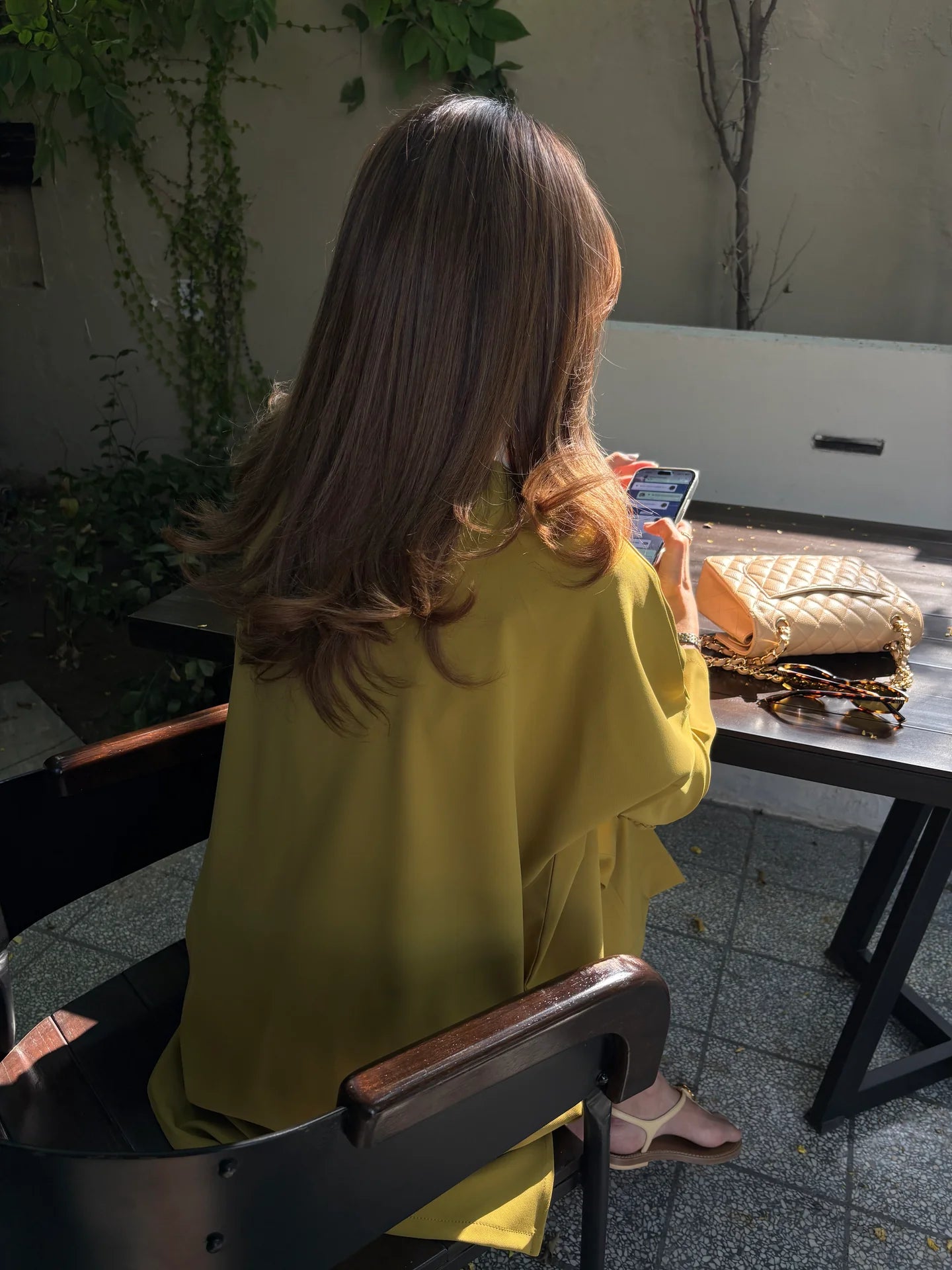 MUTED CHARTREUSE GABBY SET | SAK ATELIER