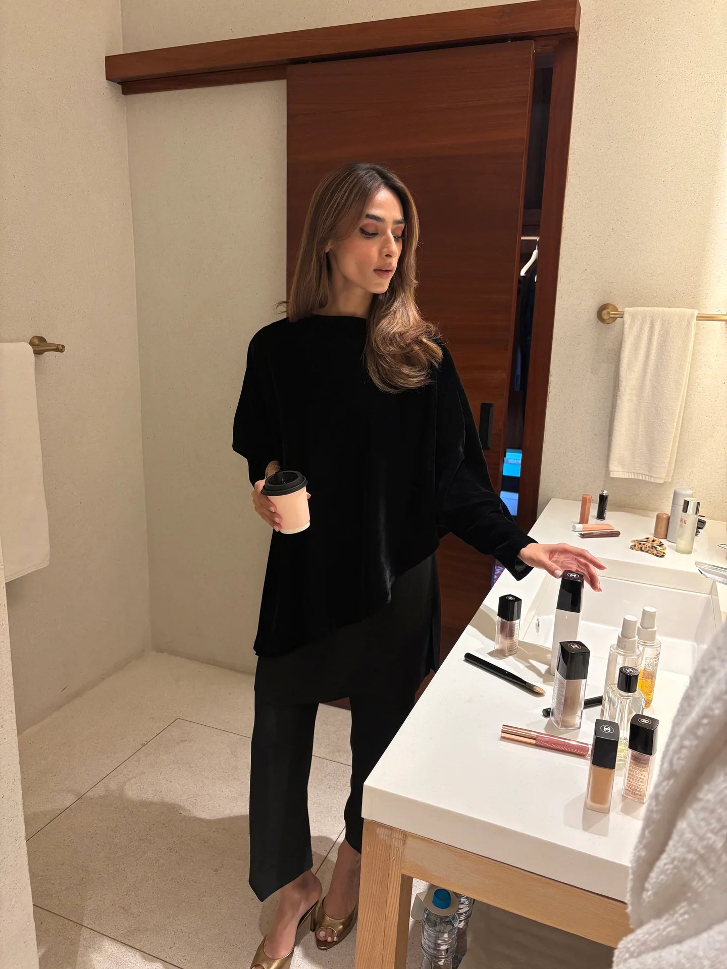 VELVET CAPE SET | SAK ATELIER