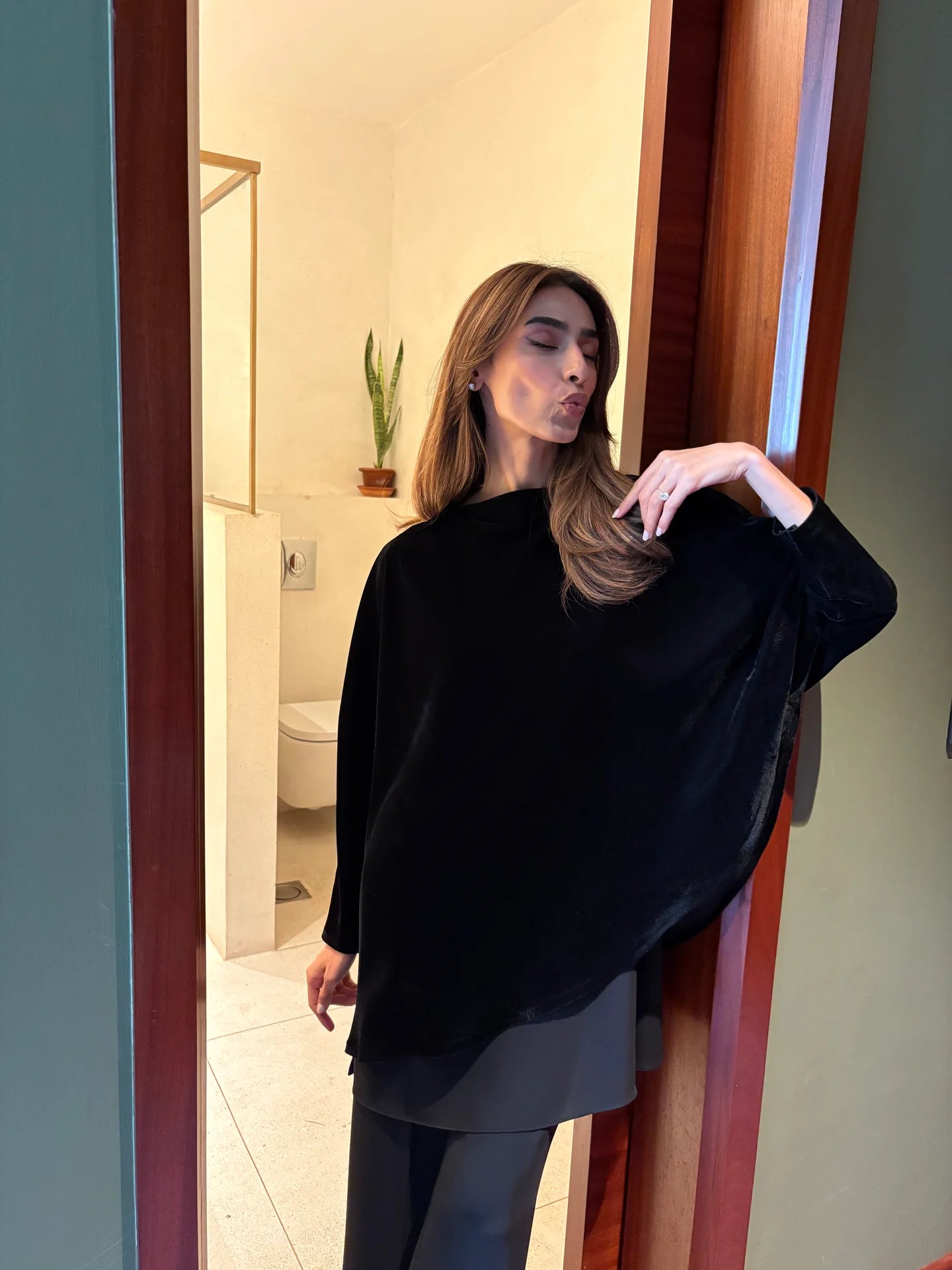 VELVET CAPE SET | SAK ATELIER