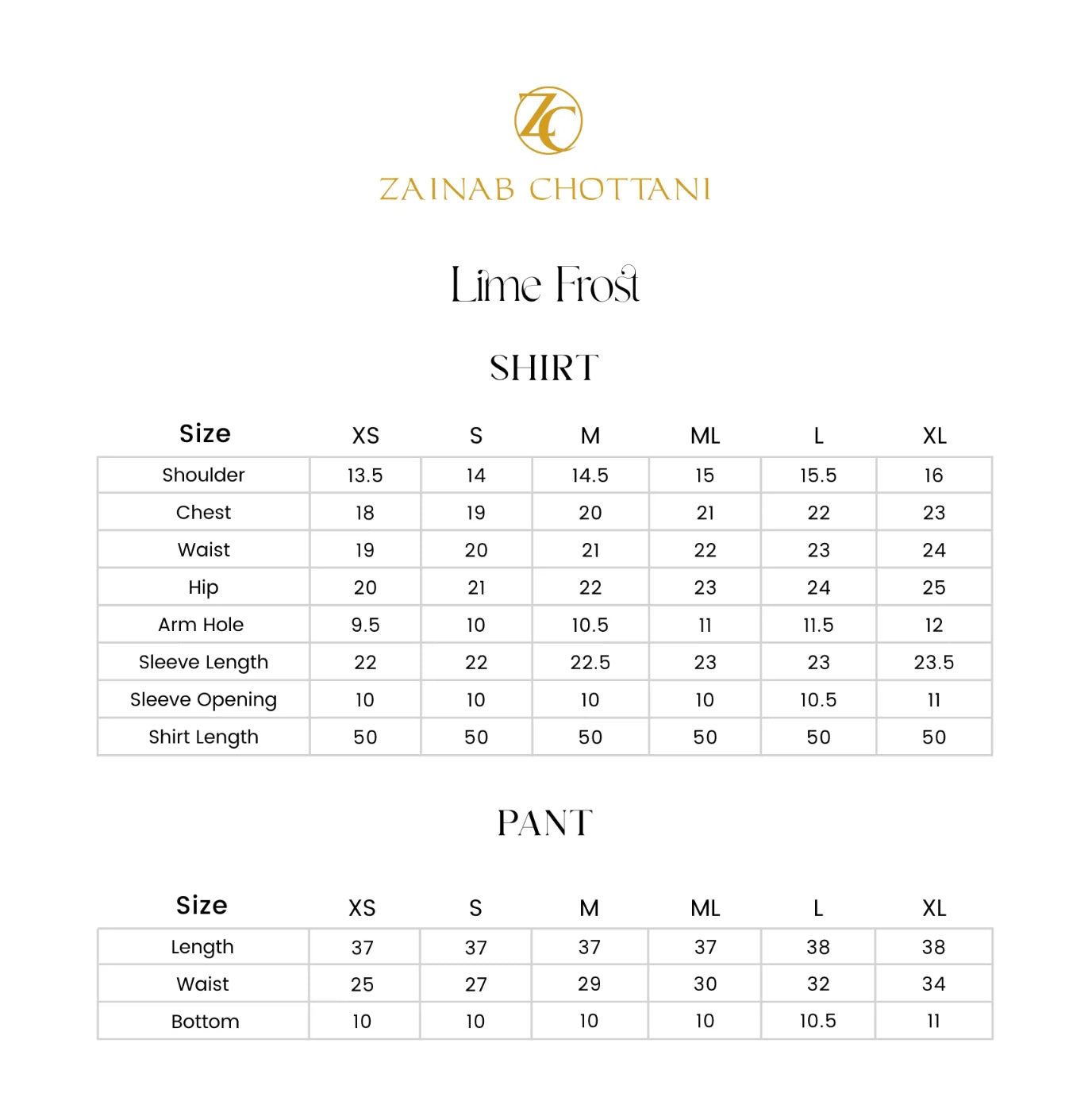 Lime Frost | Summer Edition '26 |  Zainab Chottani