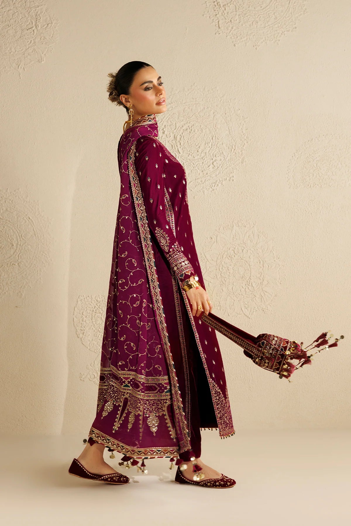 EMBROIDERED VELVET FORMAL CVF26-D12 | Chandni Velvet Formals ‘26 | Jazmin