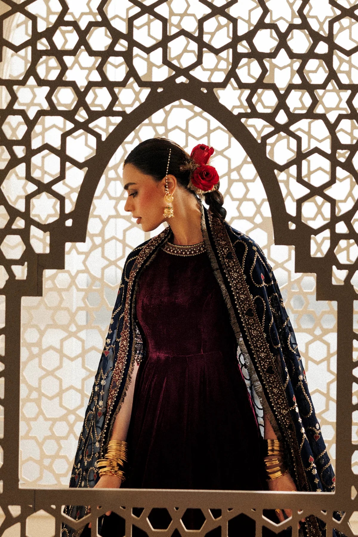 EMBROIDERED VELVET FORMAL CVF26-D04 | Chandni Velvet Formals ‘26 | Jazmin