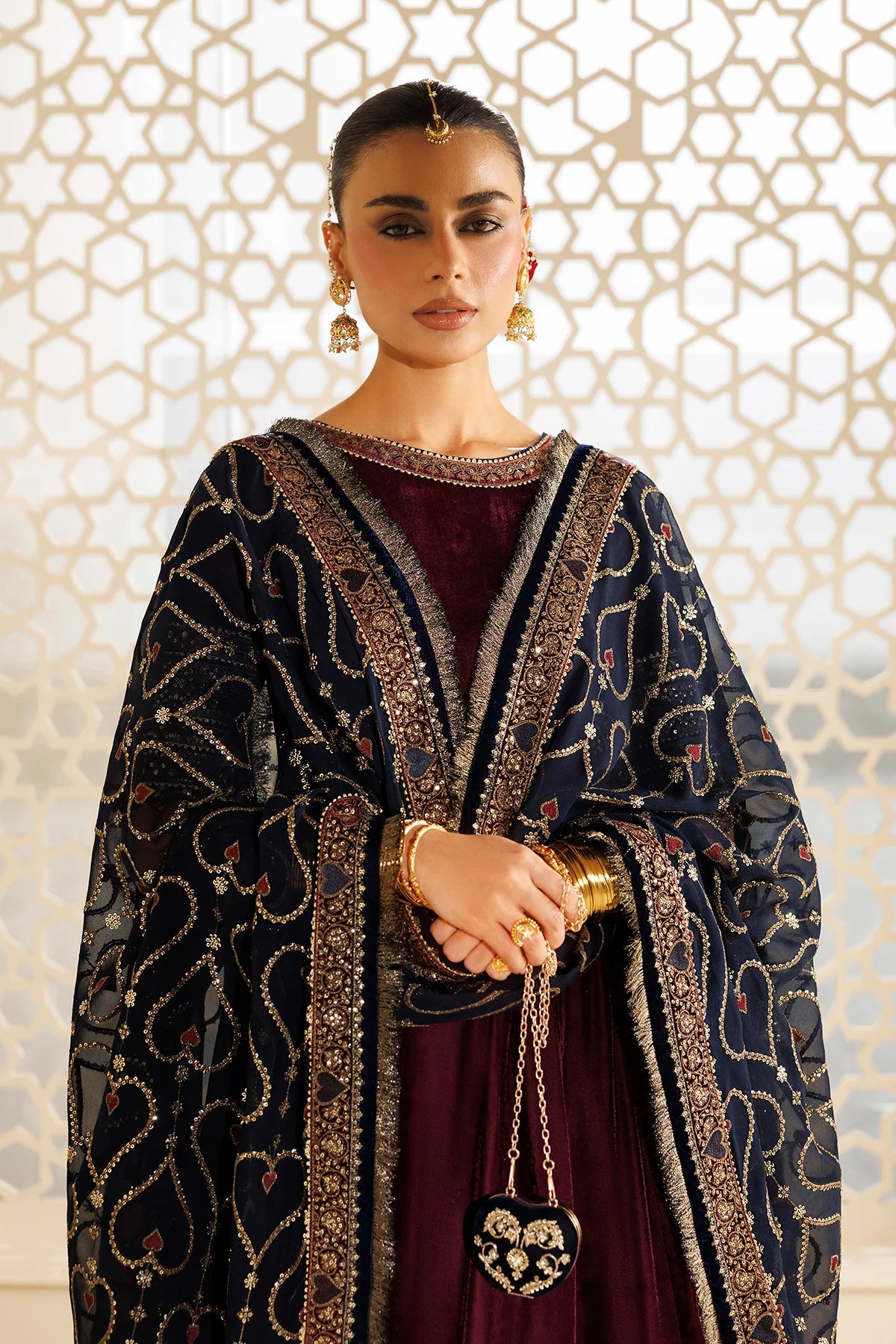 EMBROIDERED VELVET FORMAL CVF26-D04 | Chandni Velvet Formals ‘26 | Jazmin