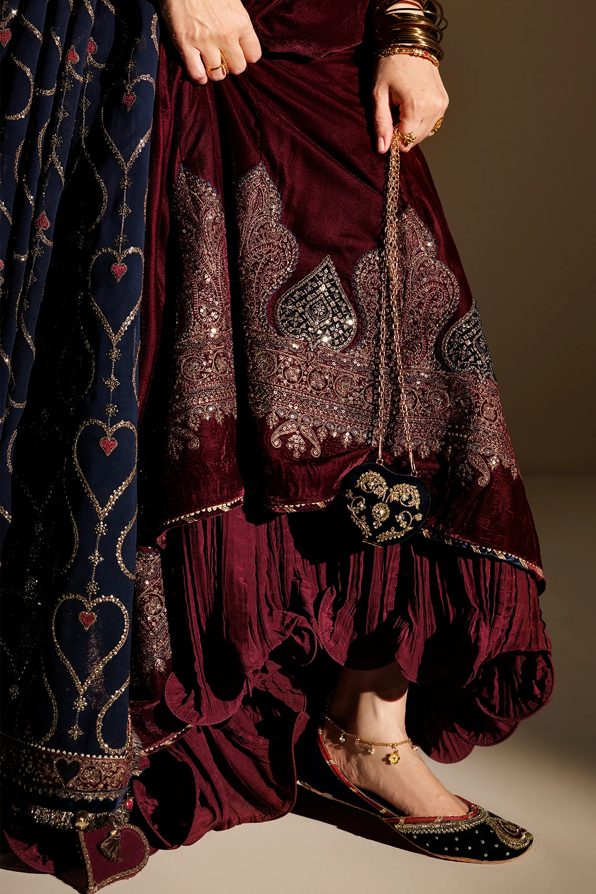 EMBROIDERED VELVET FORMAL CVF26-D04 | Chandni Velvet Formals ‘26 | Jazmin