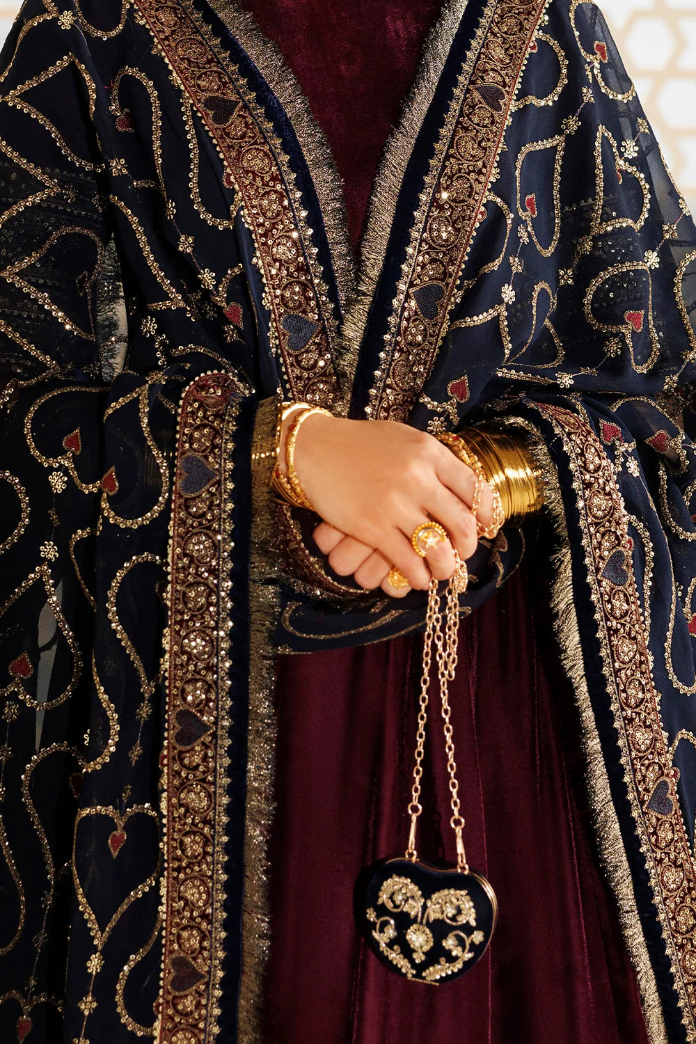 EMBROIDERED VELVET FORMAL CVF26-D04 | Chandni Velvet Formals ‘26 | Jazmin
