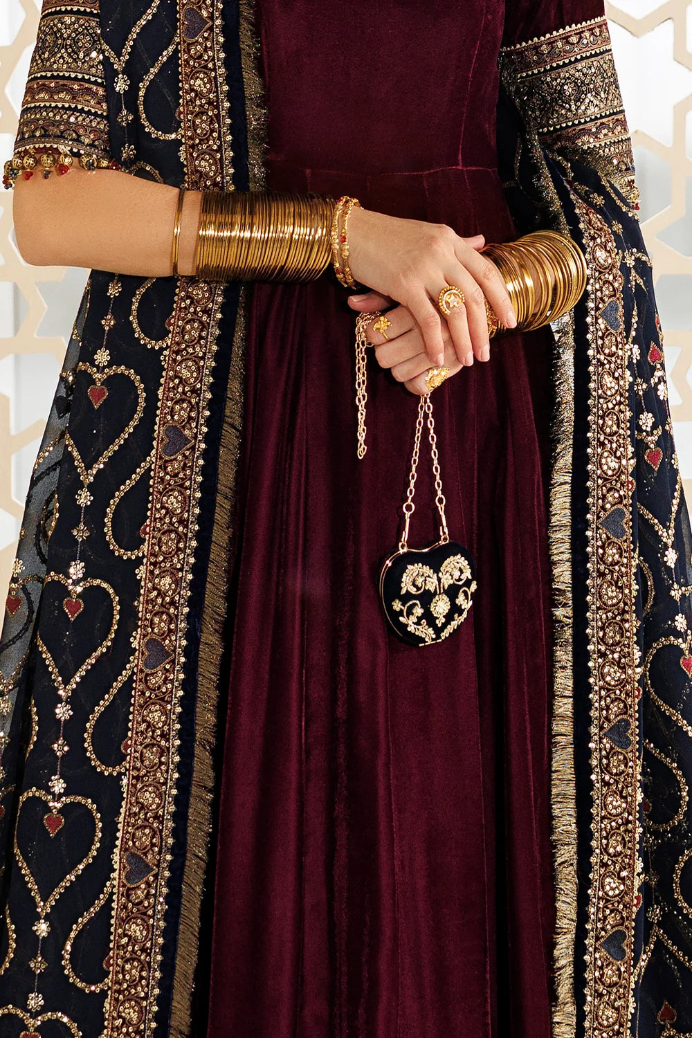 EMBROIDERED VELVET FORMAL CVF26-D04 | Chandni Velvet Formals ‘26 | Jazmin