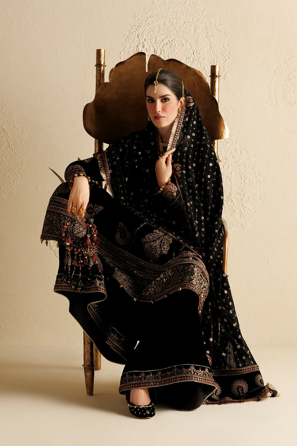 EMBROIDERED VELVET FORMAL CVF26-D01 | Chandni Velvet Formals ‘26 | Jazmin