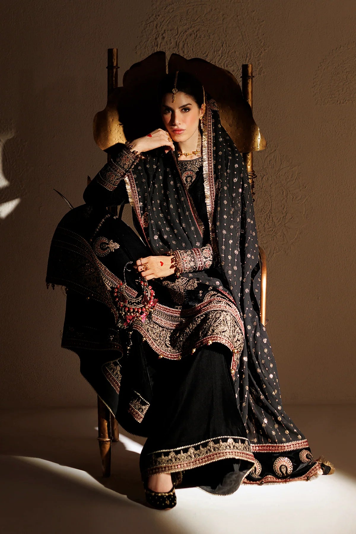 EMBROIDERED VELVET FORMAL CVF26-D01 | Chandni Velvet Formals ‘26 | Jazmin