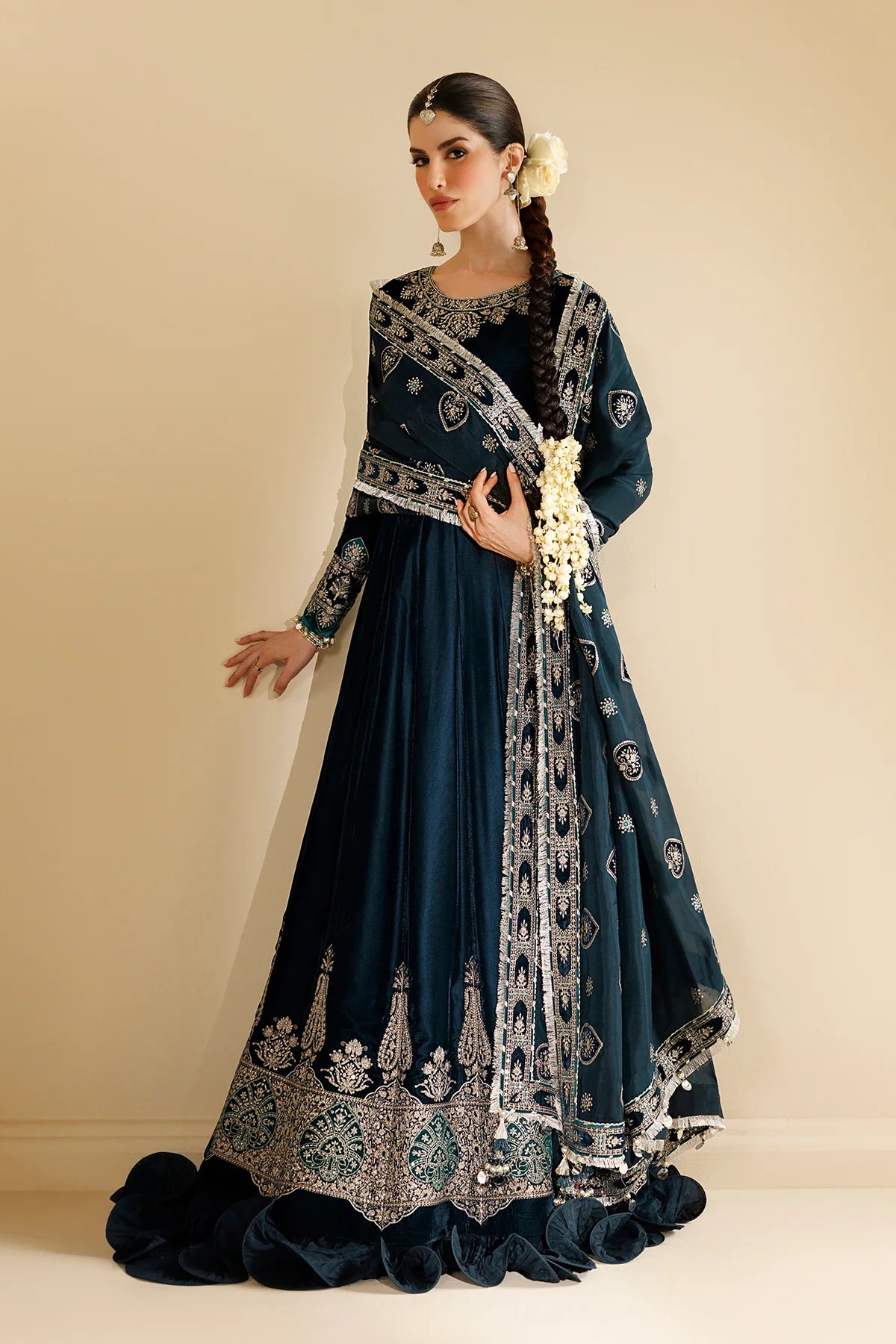 EMBROIDERED VELVET FORMAL CVF26-D09 | Chandni Velvet Formals ‘26 | Jazmin