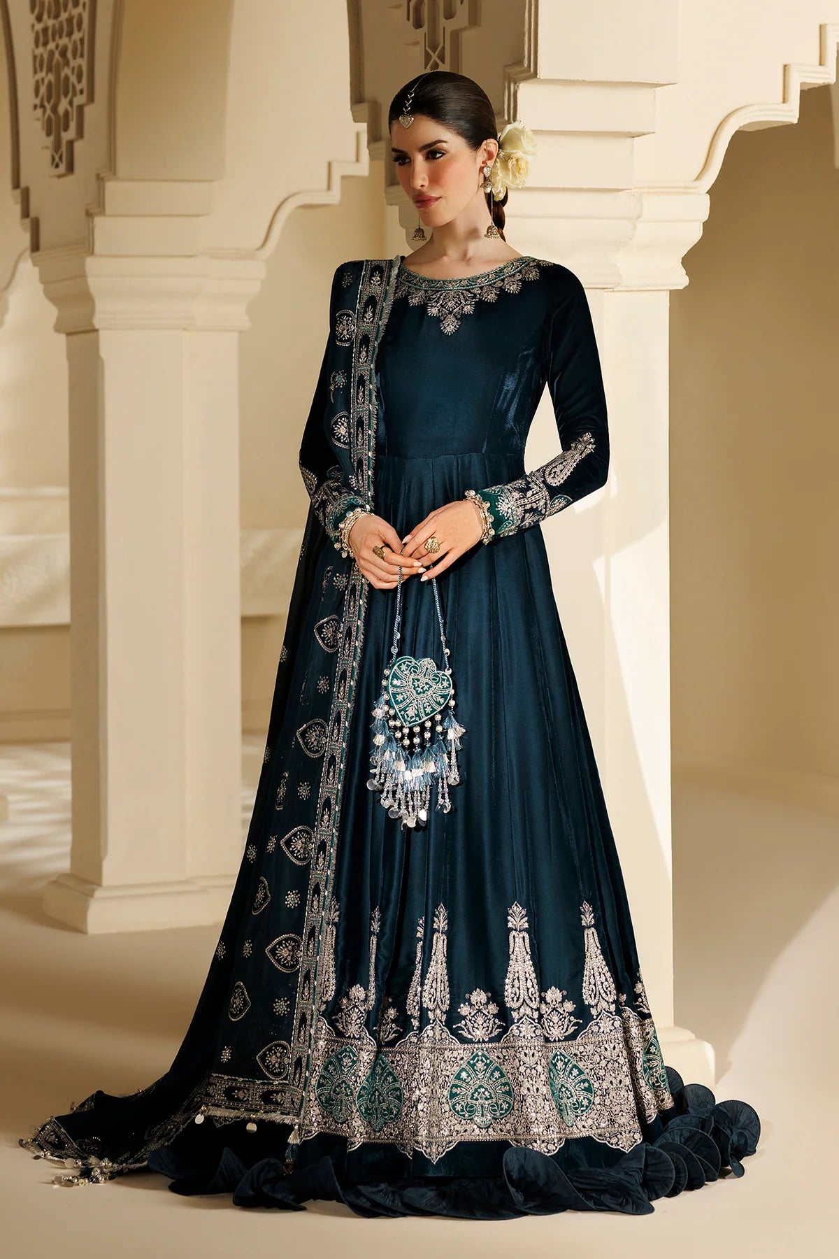 EMBROIDERED VELVET FORMAL CVF26-D09 | Chandni Velvet Formals ‘26 | Jazmin