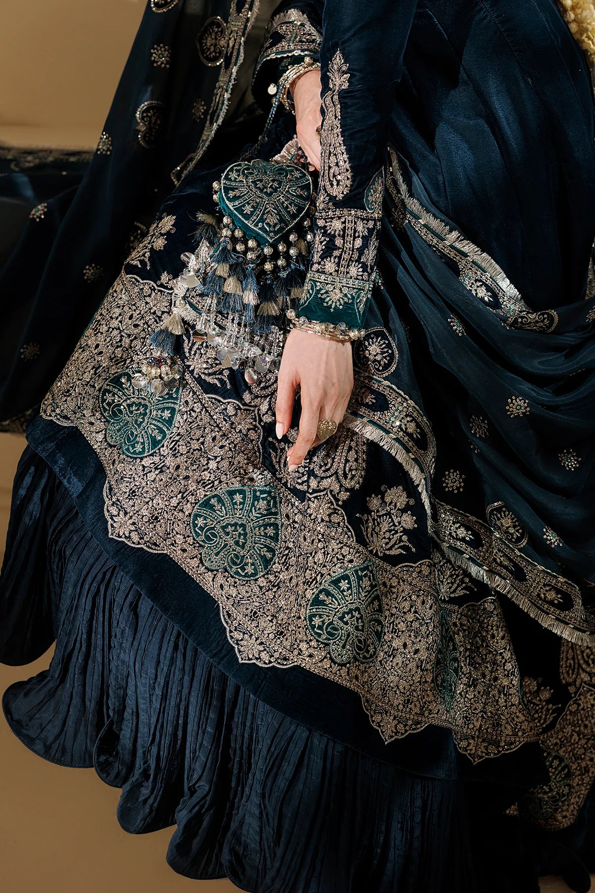 EMBROIDERED VELVET FORMAL CVF26-D09 | Chandni Velvet Formals ‘26 | Jazmin