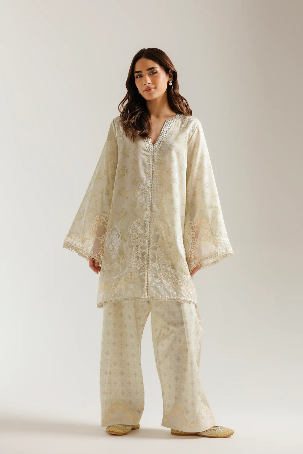 PALE YELLOW | E4480/103/115 | Women Rozana 16 July ‘26 | Ethnc