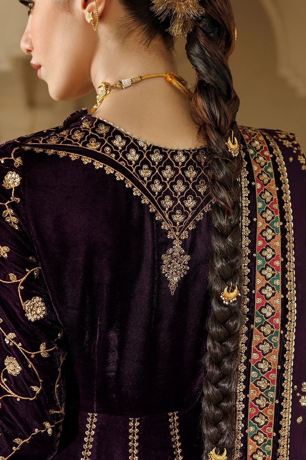 EMBROIDERED VELVET FORMAL CVF26-D03 | Chandni Velvet Formals ‘26 | Jazmin