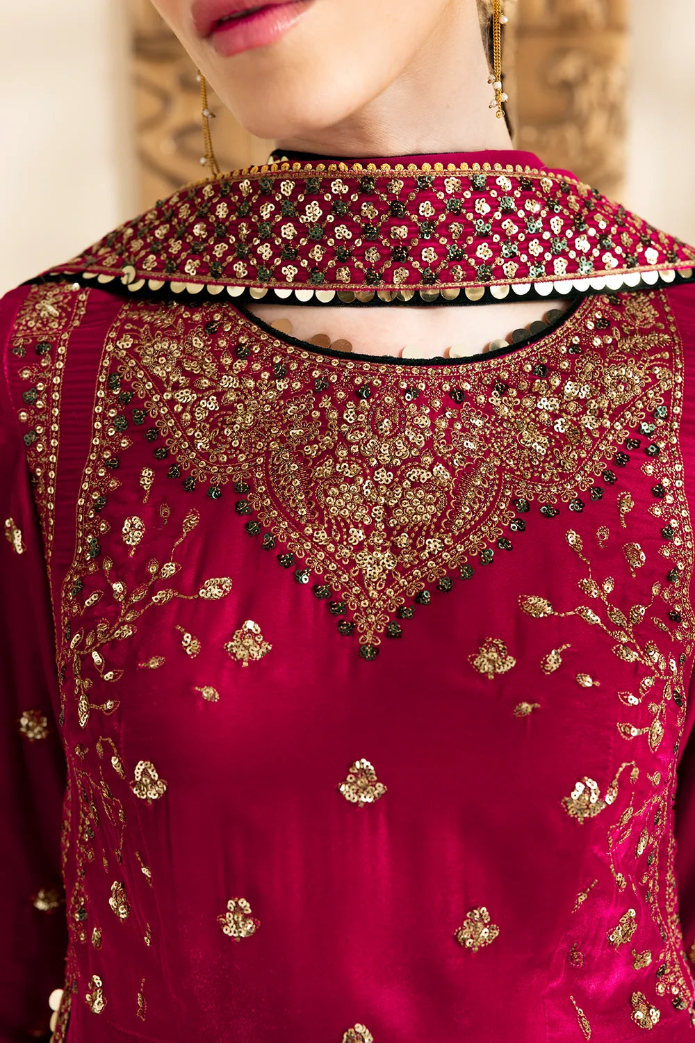 EMBROIDERED VELVET FORMAL CVF26-D06 | Chandni Velvet Formals ‘26 | Jazmin