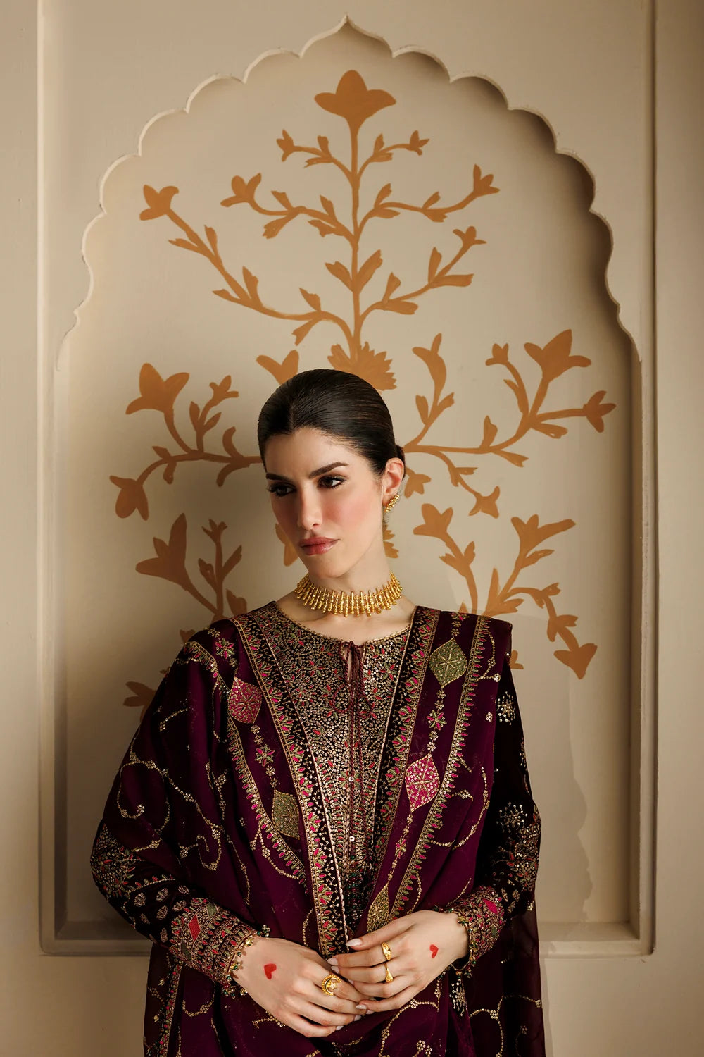 EMBROIDERED VELVET FORMAL CVF26-D08 | Chandni Velvet Formals ‘26 | Jazmin