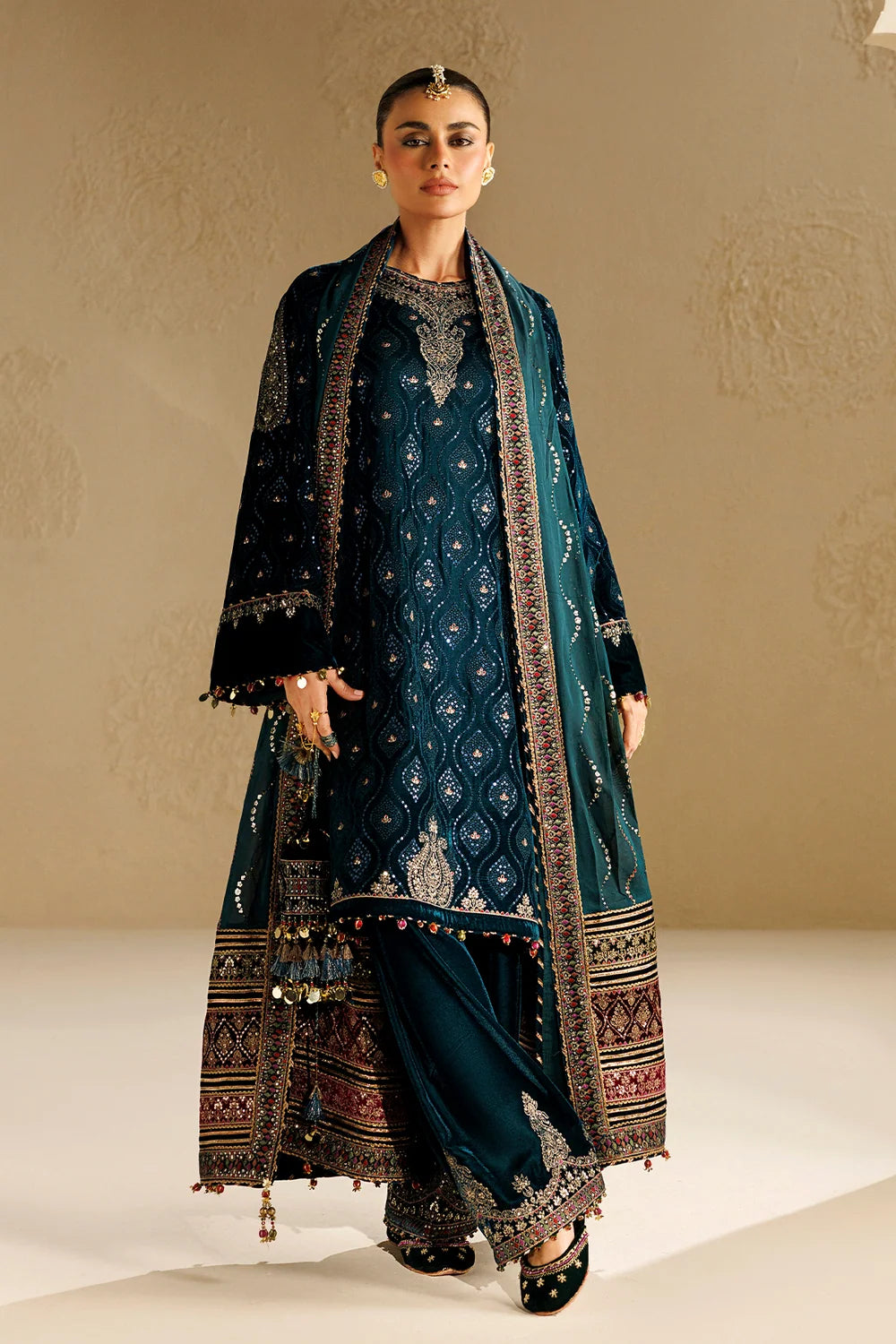 EMBROIDERED VELVET FORMAL CVF26-D02 | Chandni Velvet Formals ‘26 | Jazmin