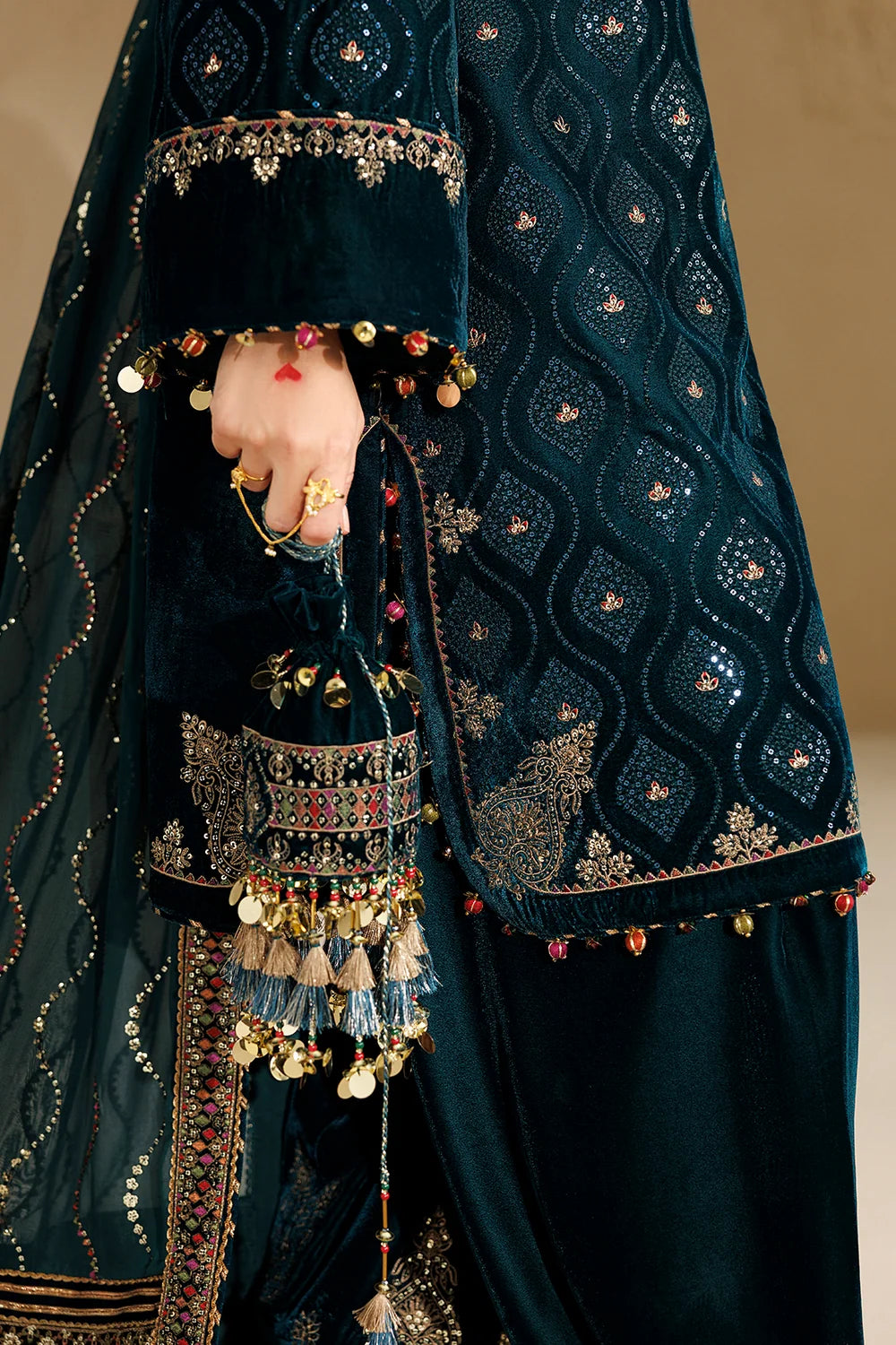 EMBROIDERED VELVET FORMAL CVF26-D02 | Chandni Velvet Formals ‘26 | Jazmin