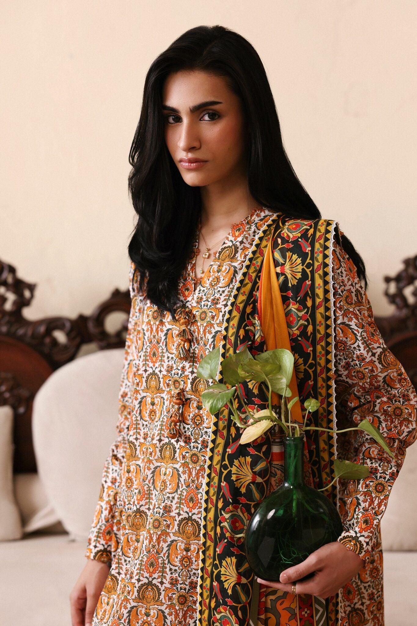 SAHAR (APL26-05) | AMAYA PRINTED LAWN ‘26 | ZAHA