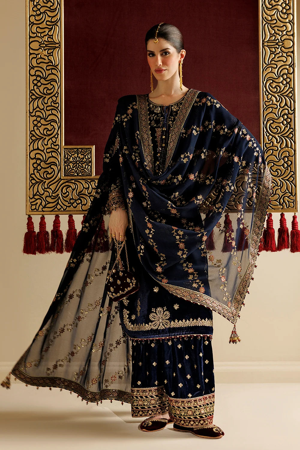 EMBROIDERED VELVET FORMAL CVF26-D11 | Chandni Velvet Formals ‘26 | Jazmin