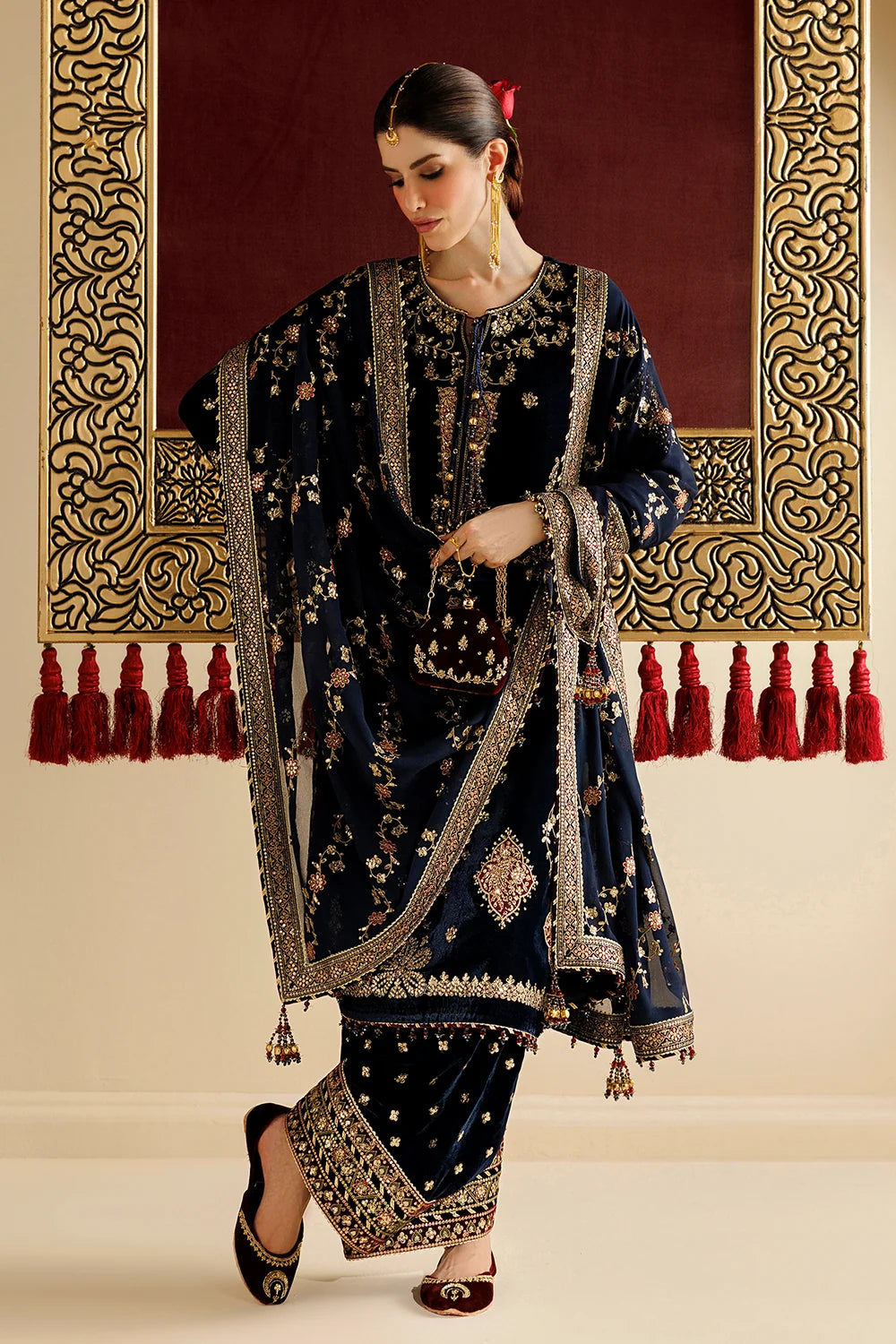 EMBROIDERED VELVET FORMAL CVF26-D11 | Chandni Velvet Formals ‘26 | Jazmin