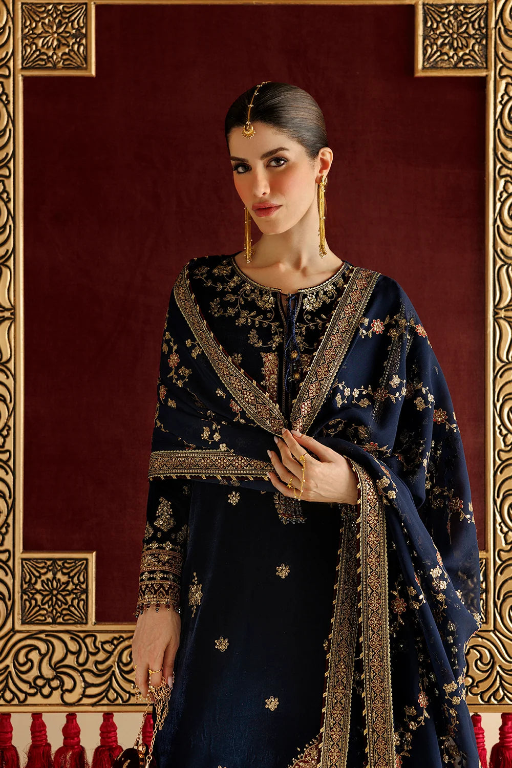 EMBROIDERED VELVET FORMAL CVF26-D11 | Chandni Velvet Formals ‘26 | Jazmin