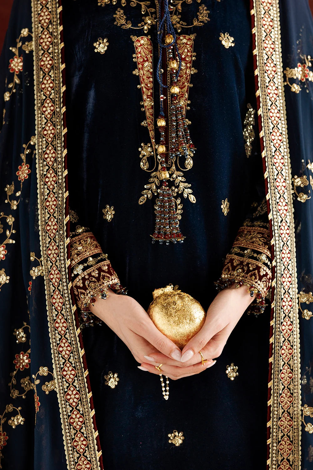 EMBROIDERED VELVET FORMAL CVF26-D11 | Chandni Velvet Formals ‘26 | Jazmin