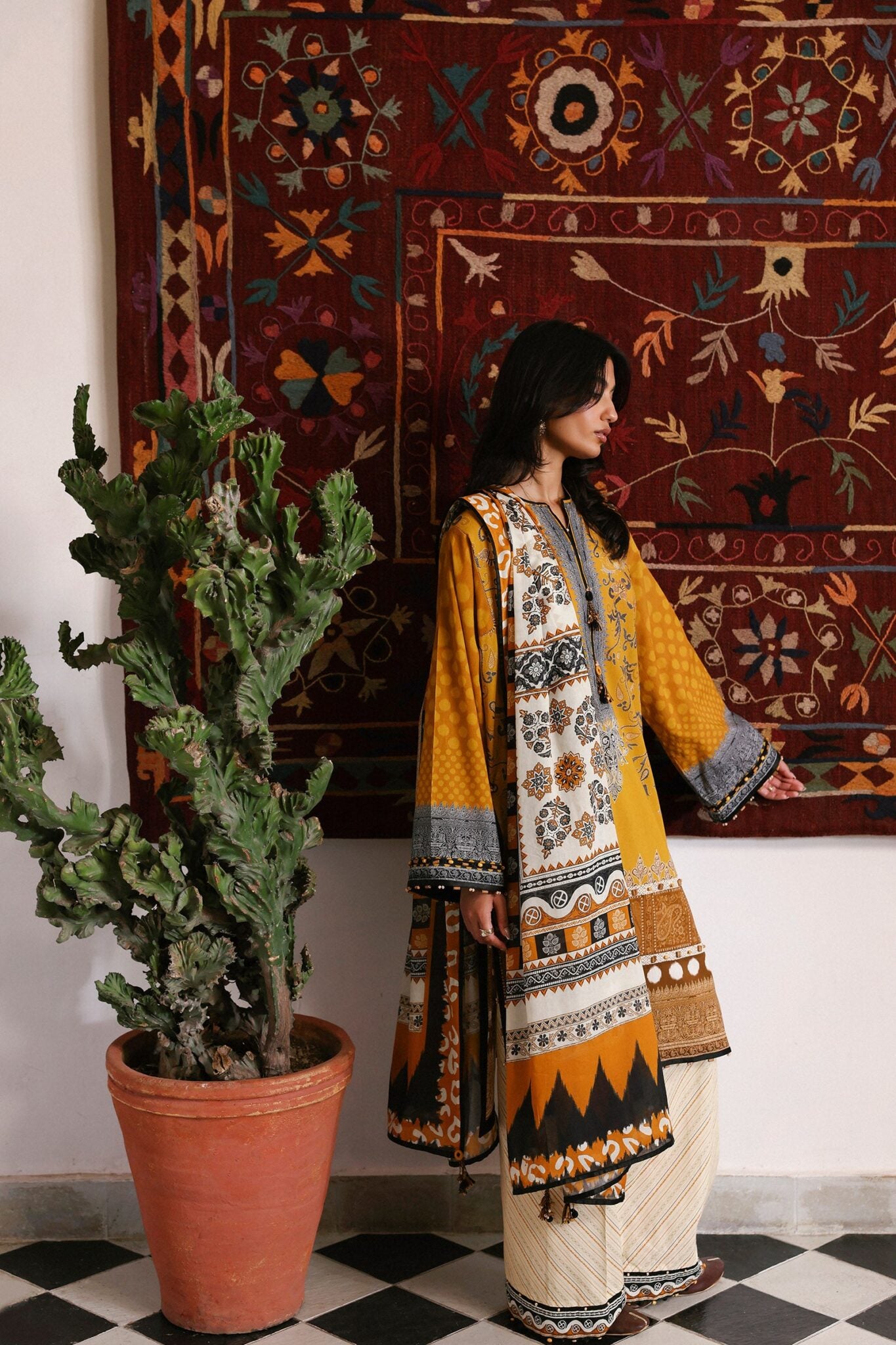 ZIVA (APL26-02) | AMAYA PRINTED LAWN ‘26 | ZAHA