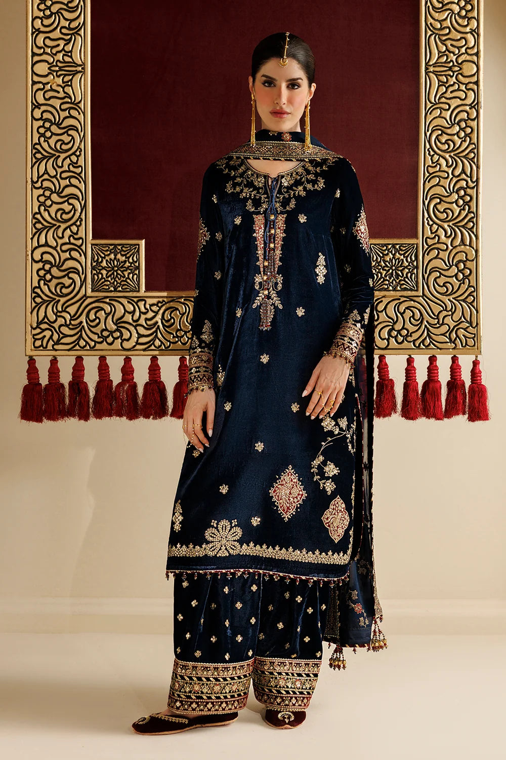 EMBROIDERED VELVET FORMAL CVF26-D11 | Chandni Velvet Formals ‘26 | Jazmin