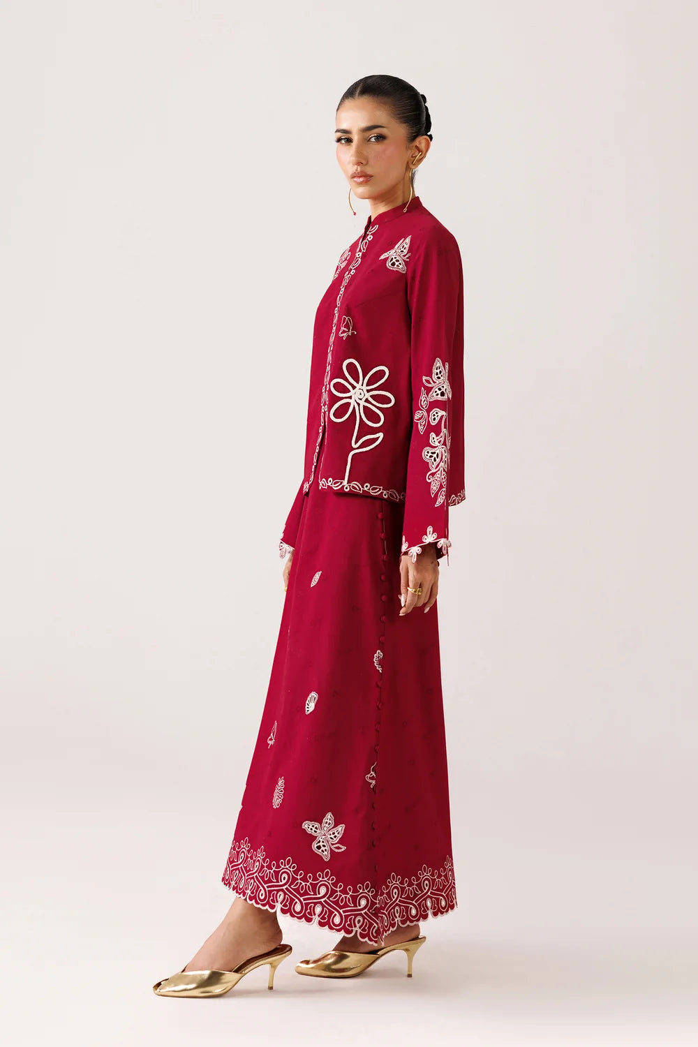 QEC-10 REINA | Embroidered Co-ords '26 | Qalamkar