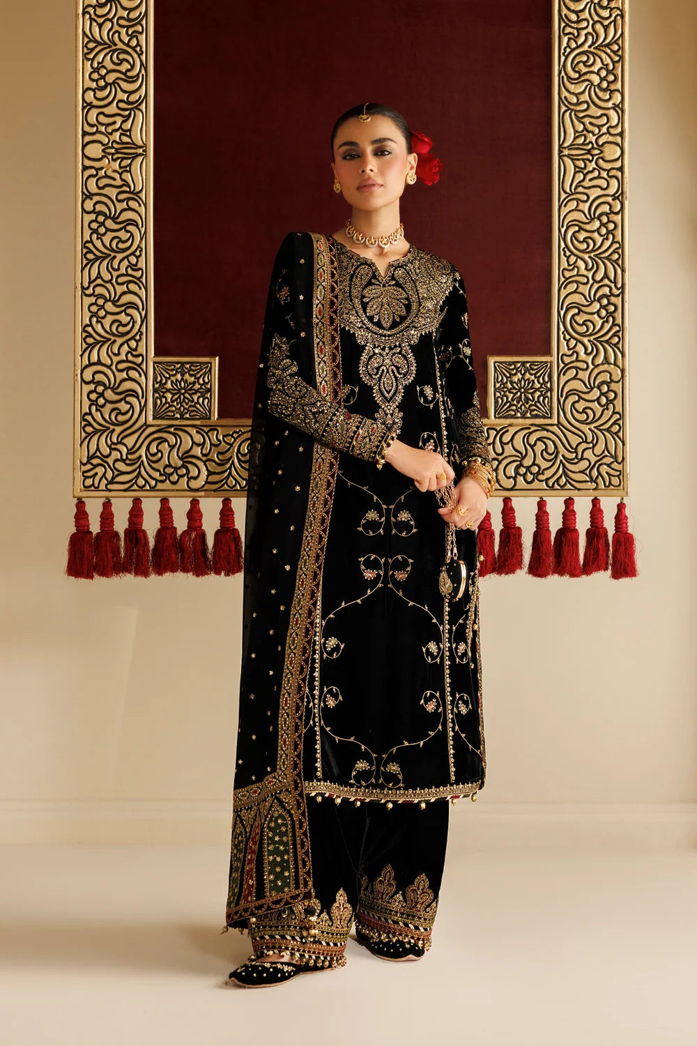 EMBROIDERED VELVET FORMAL CVF26-D05 | Chandni Velvet Formals ‘26 | Jazmin