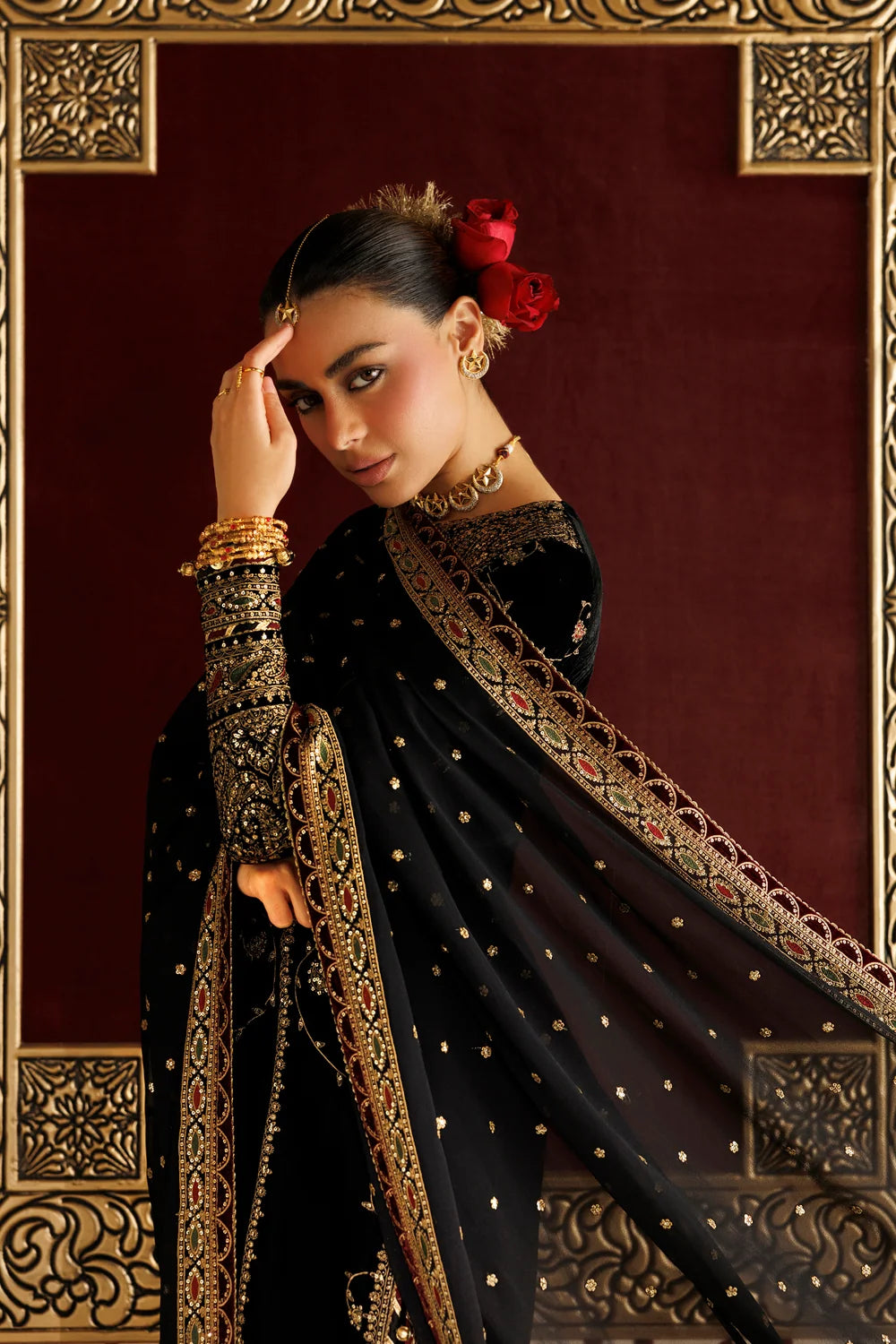 EMBROIDERED VELVET FORMAL CVF26-D05 | Chandni Velvet Formals ‘26 | Jazmin