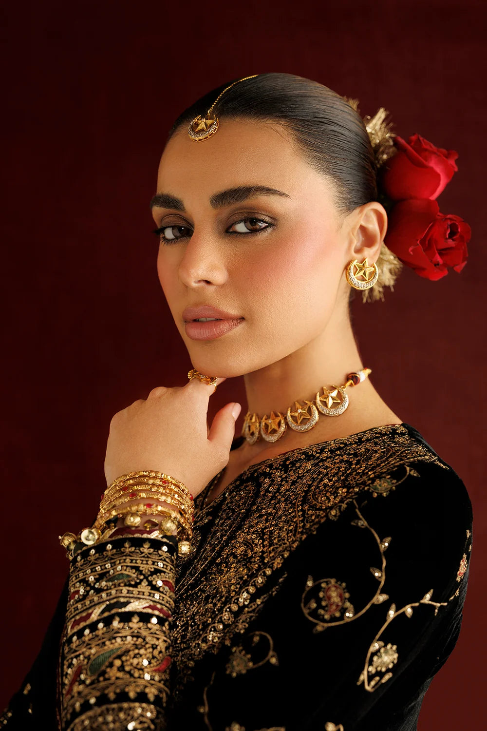 EMBROIDERED VELVET FORMAL CVF26-D05 | Chandni Velvet Formals ‘26 | Jazmin