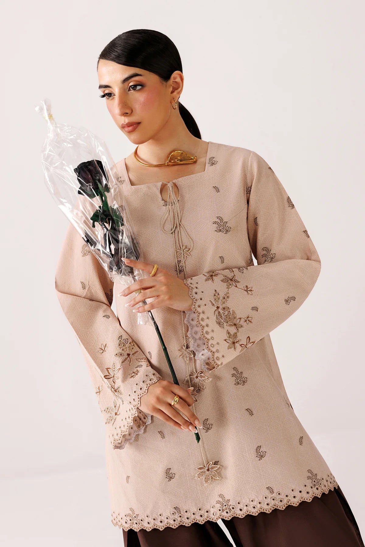 QEC-09 AIKO | Embroidered Co-ords '26 | Qalamkar