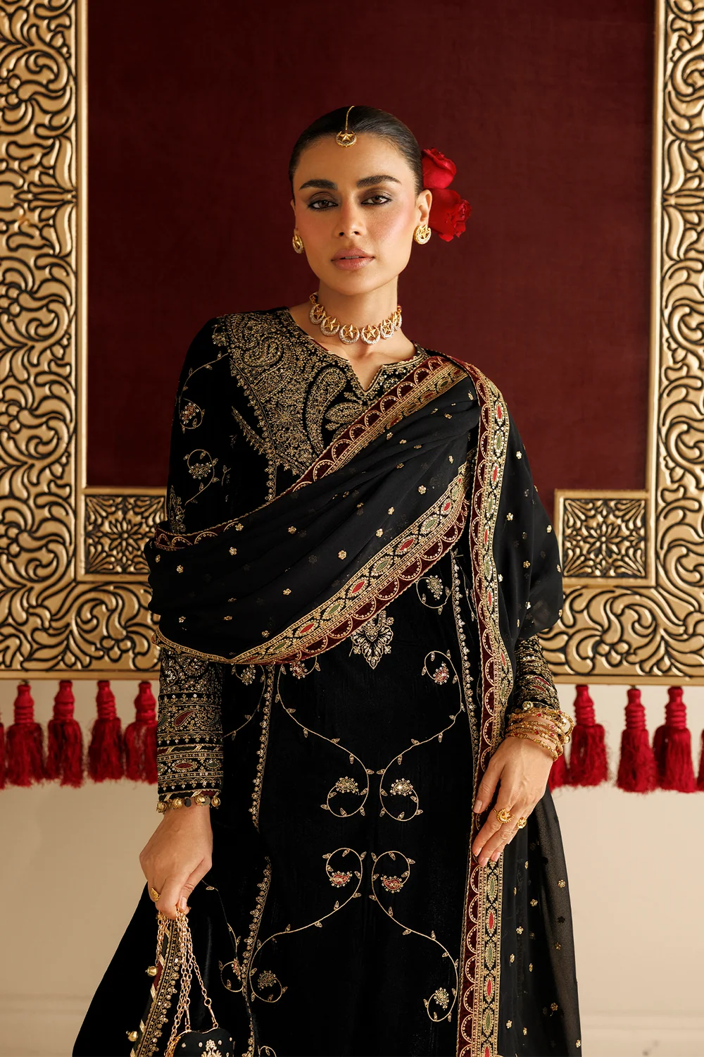 EMBROIDERED VELVET FORMAL CVF26-D05 | Chandni Velvet Formals ‘26 | Jazmin