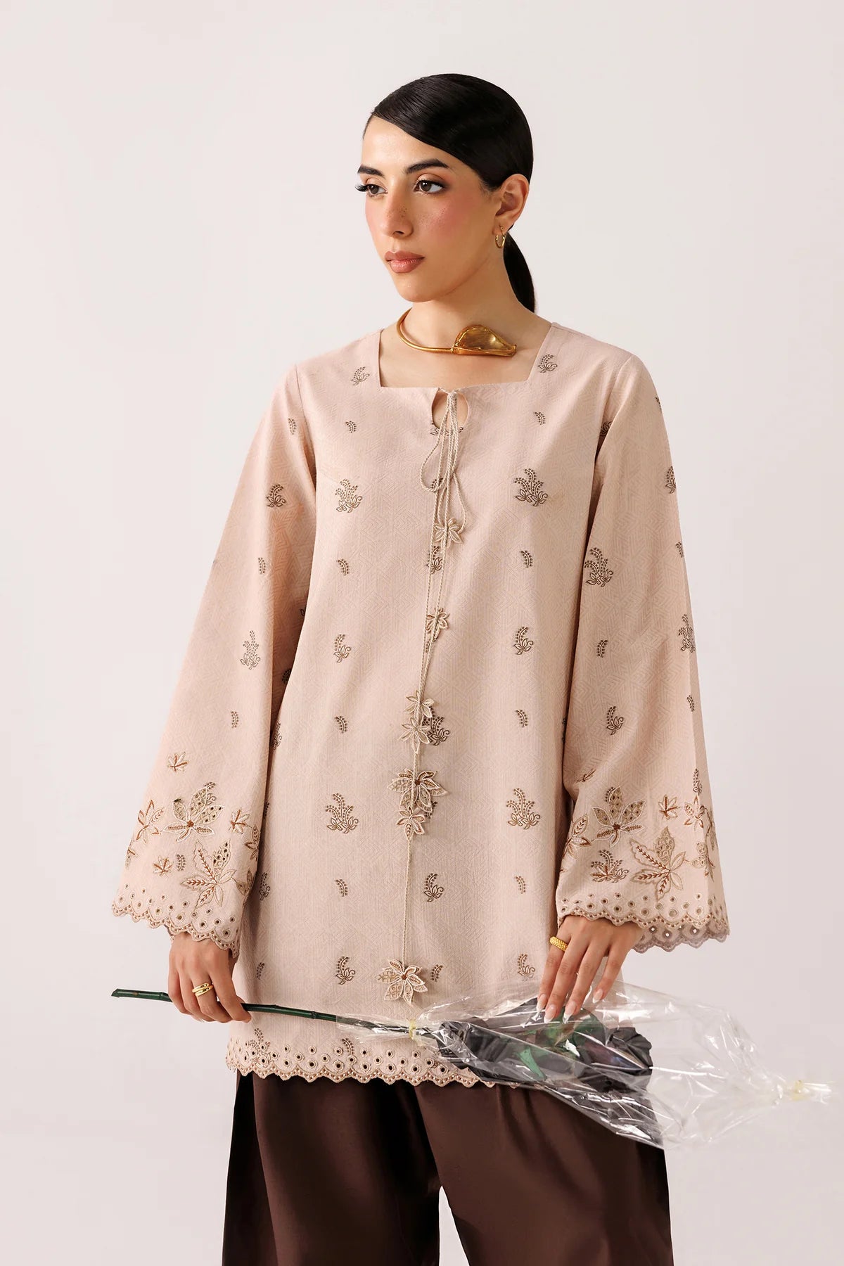 QEC-09 AIKO | Embroidered Co-ords '26 | Qalamkar