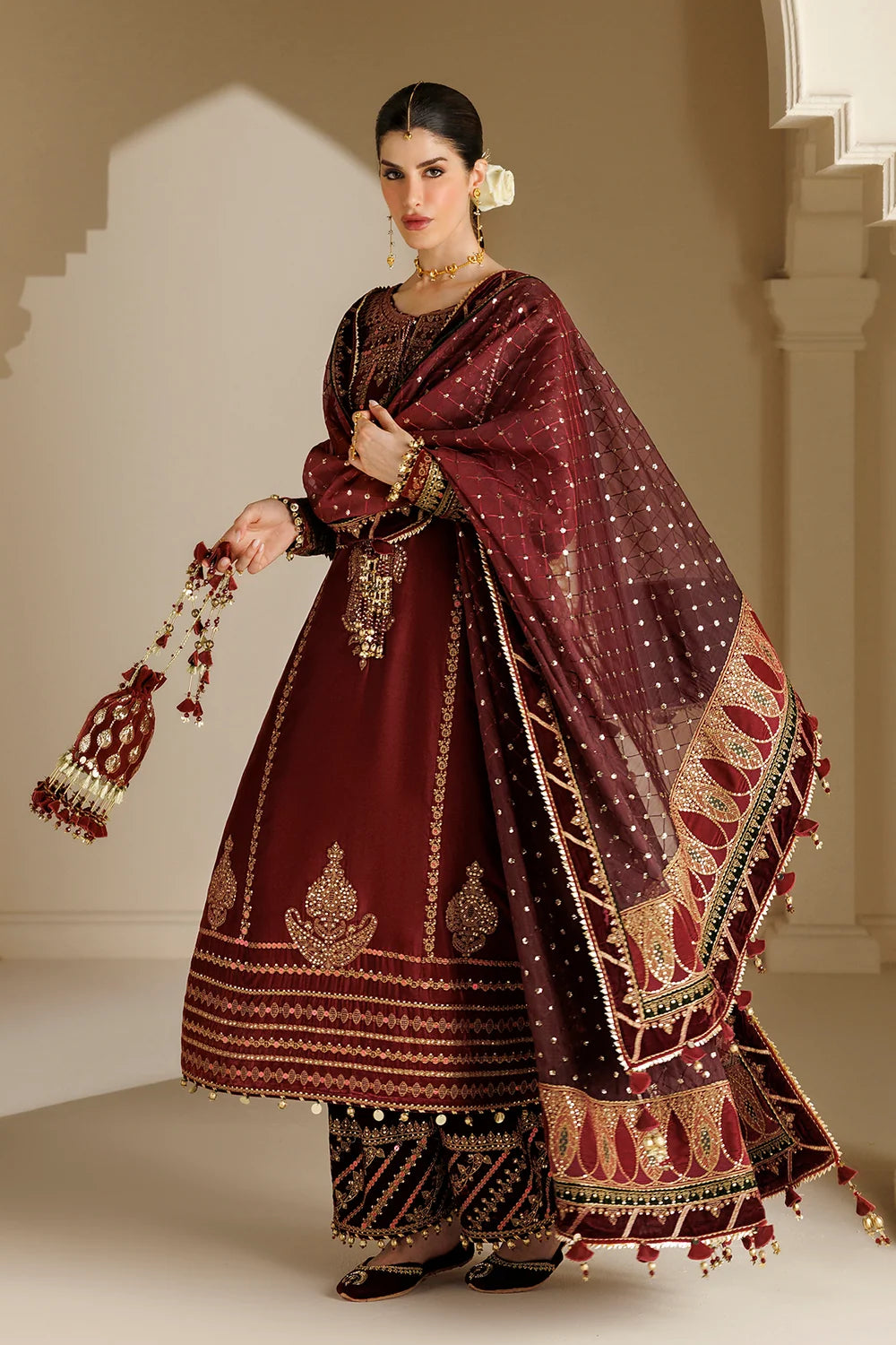 EMBROIDERED VELVET FORMAL CVF26-D10 | Chandni Velvet Formals ‘26 | Jazmin