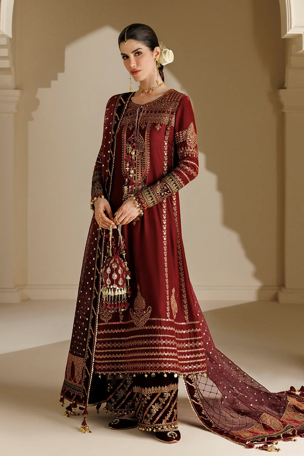 EMBROIDERED VELVET FORMAL CVF26-D10 | Chandni Velvet Formals ‘26 | Jazmin