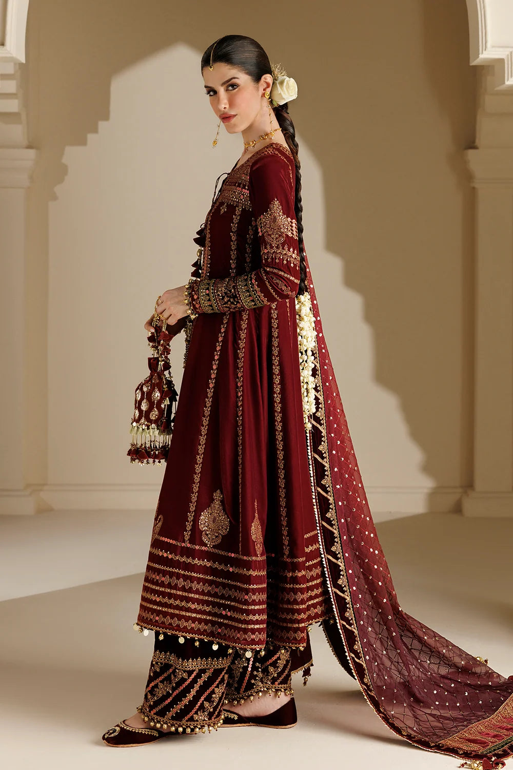 EMBROIDERED VELVET FORMAL CVF26-D10 | Chandni Velvet Formals ‘26 | Jazmin