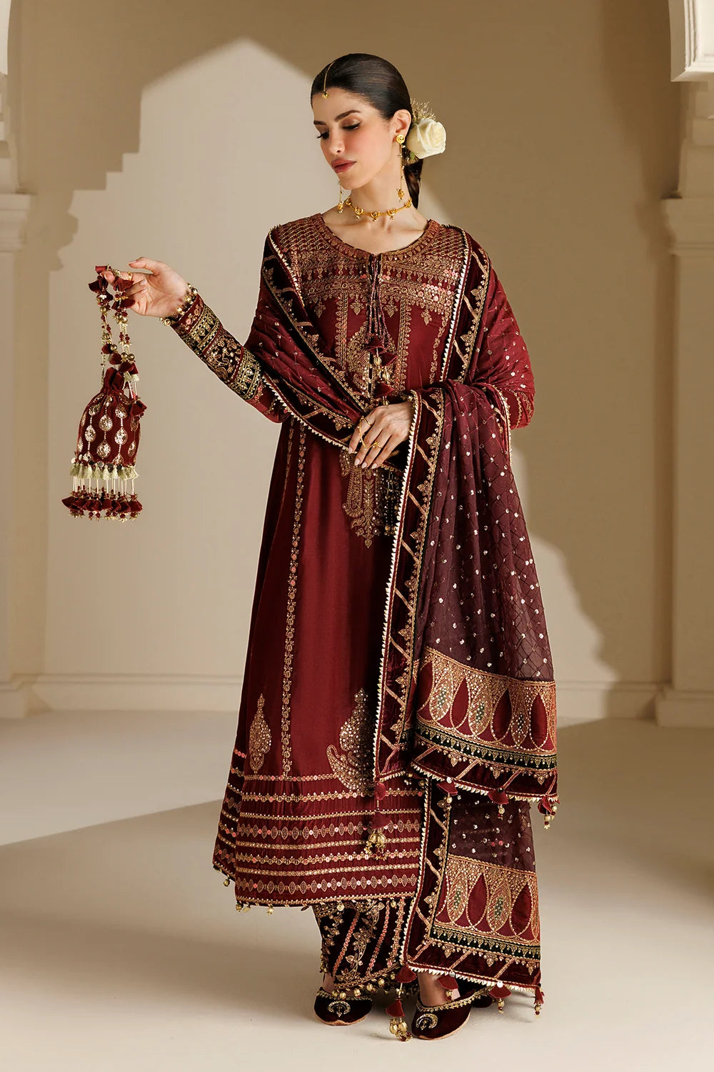 EMBROIDERED VELVET FORMAL CVF26-D10 | Chandni Velvet Formals ‘26 | Jazmin