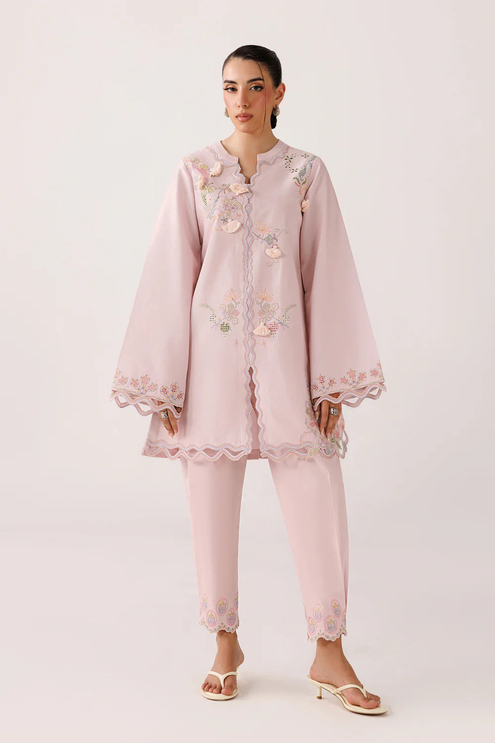 QEC-07 FIORA | Embroidered Co-ords '26 | Qalamkar
