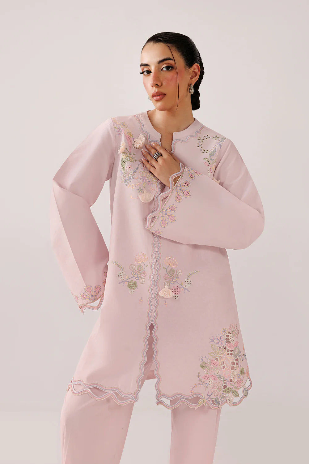 QEC-07 FIORA | Embroidered Co-ords '26 | Qalamkar