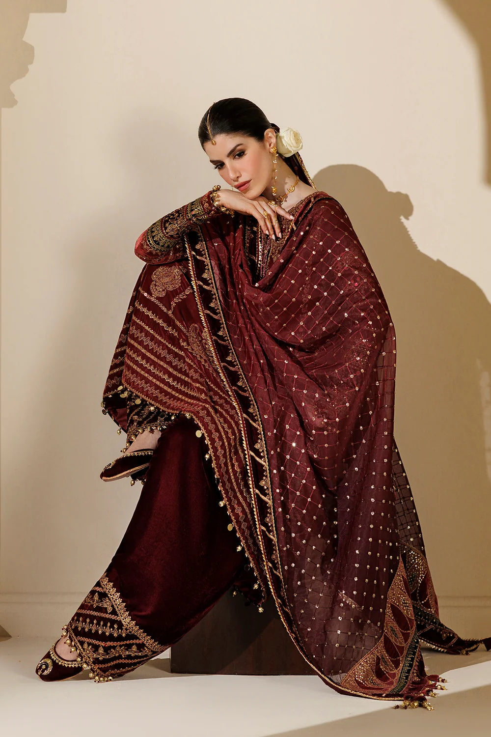 EMBROIDERED VELVET FORMAL CVF26-D10 | Chandni Velvet Formals ‘26 | Jazmin
