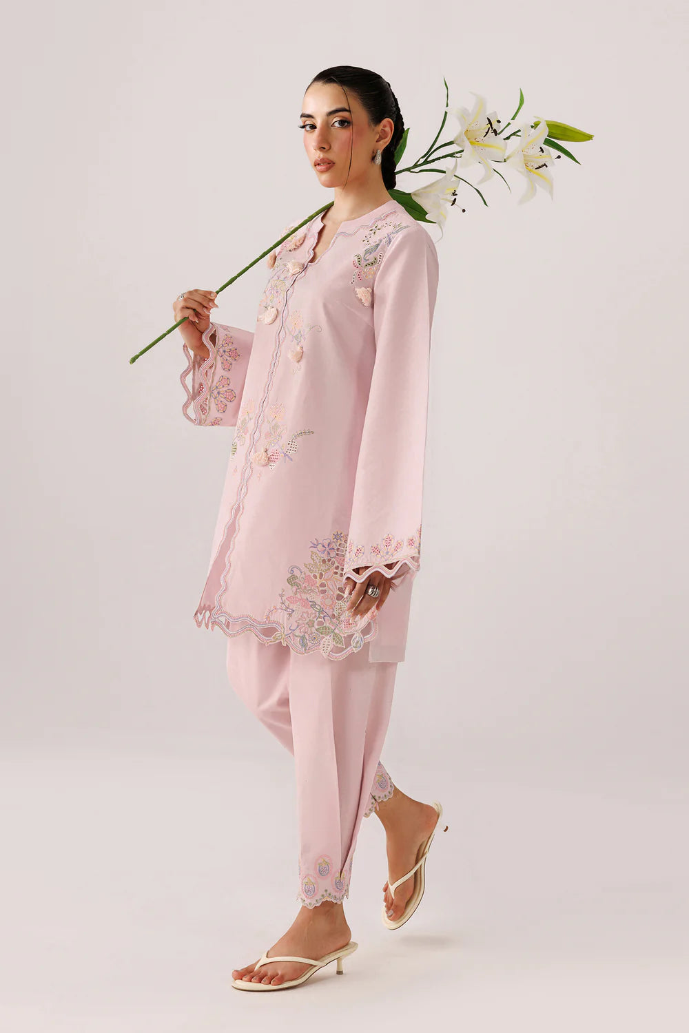 QEC-07 FIORA | Embroidered Co-ords '26 | Qalamkar