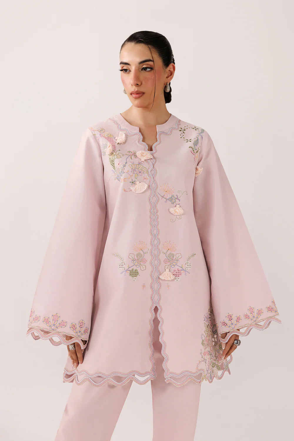 QEC-07 FIORA | Embroidered Co-ords '26 | Qalamkar