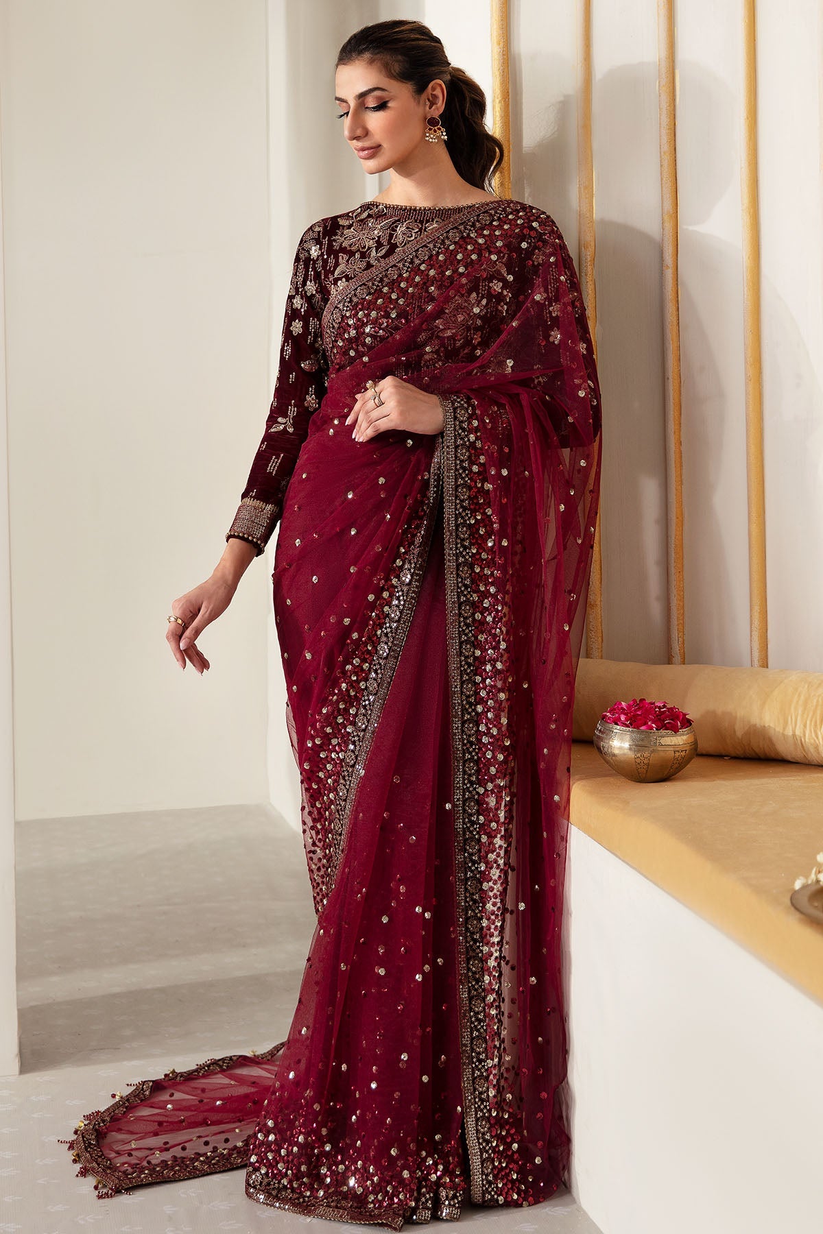 EMBROIDERED VELVET FORMAL VF-2016 | Velvet | Jazmin