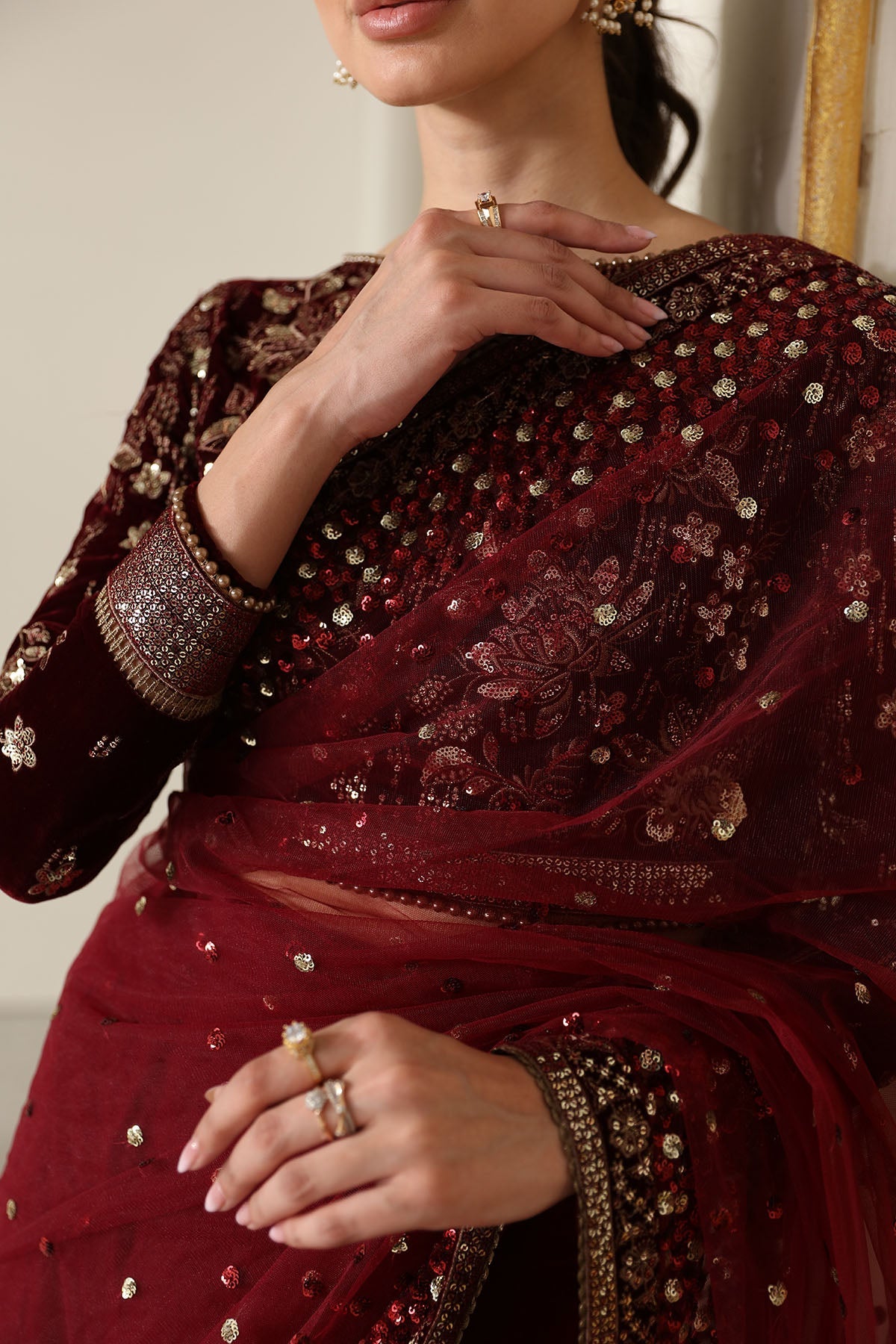 EMBROIDERED VELVET FORMAL VF-2016 | Velvet | Jazmin
