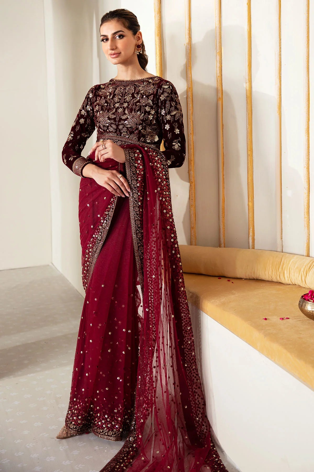 EMBROIDERED VELVET FORMAL VF-2016 | Velvet | Jazmin